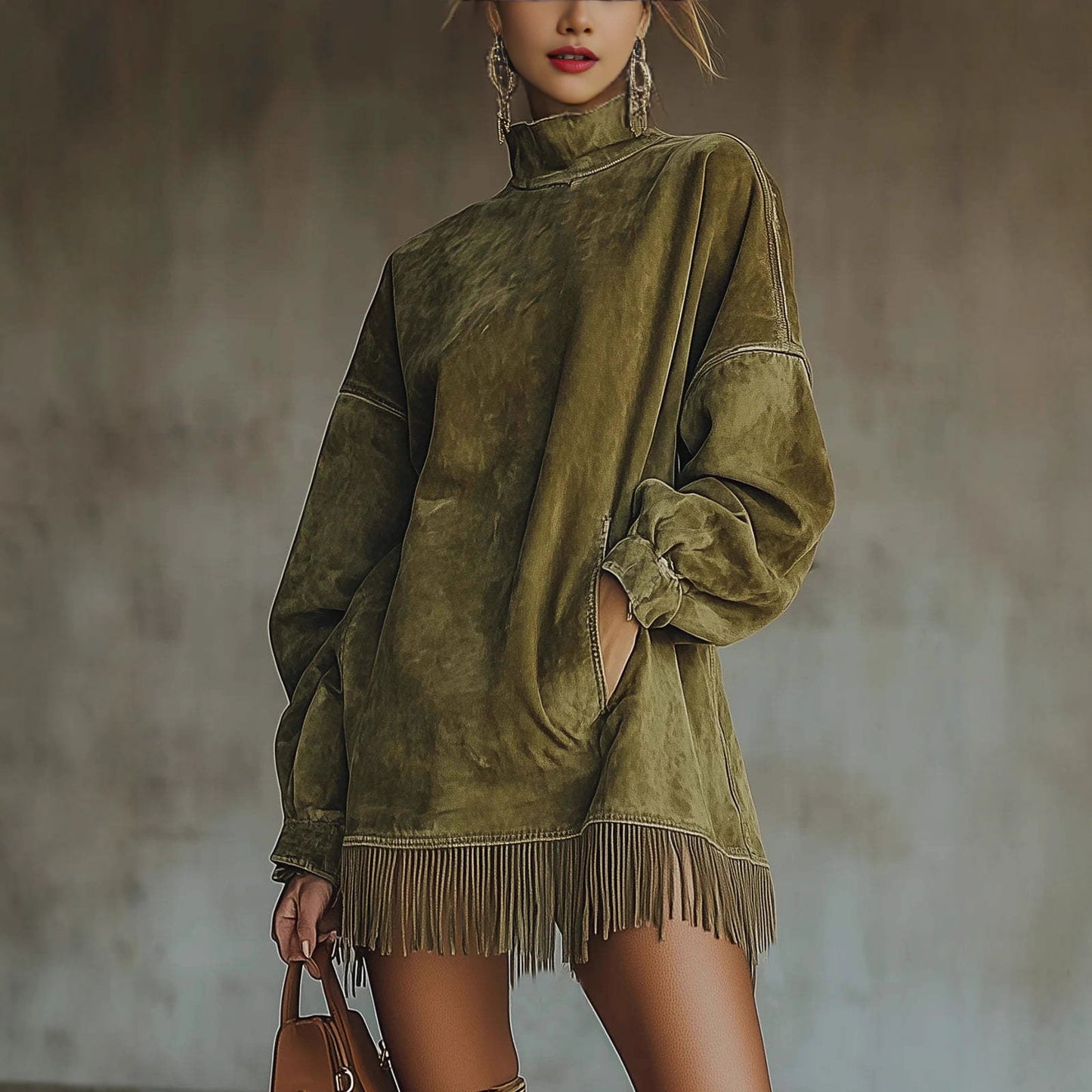Women's Loose and Comfortable Tassel Dress