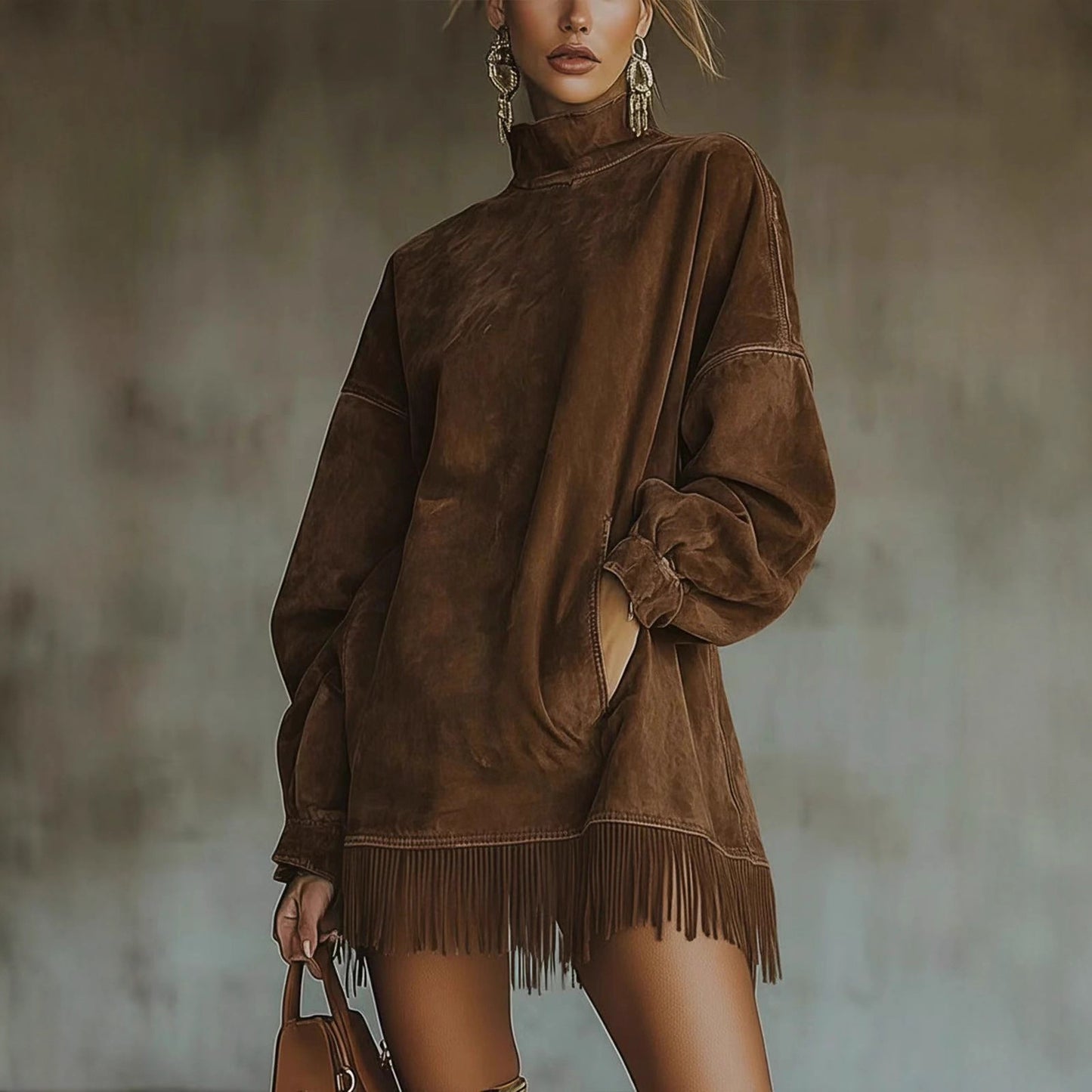 Women's Loose and Comfortable Tassel Dress
