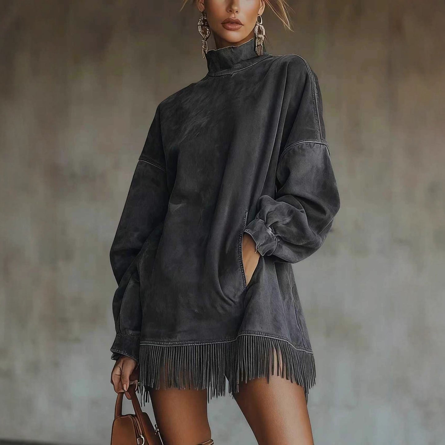 Women's Loose and Comfortable Tassel Dress