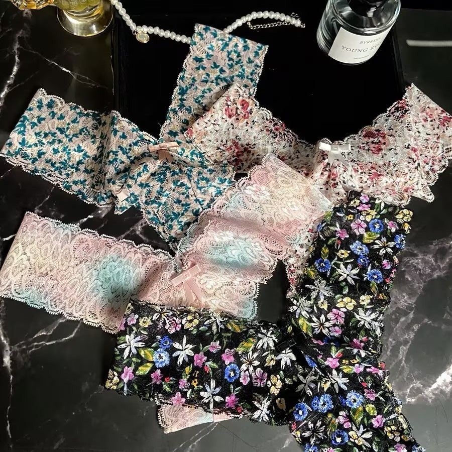 Women's floral lace panties