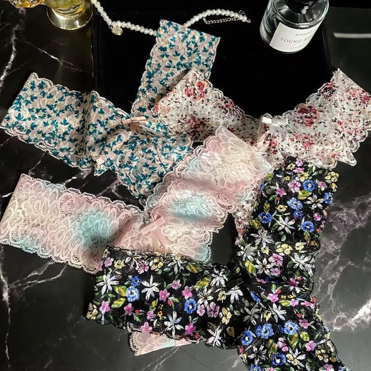 Women's floral lace panties