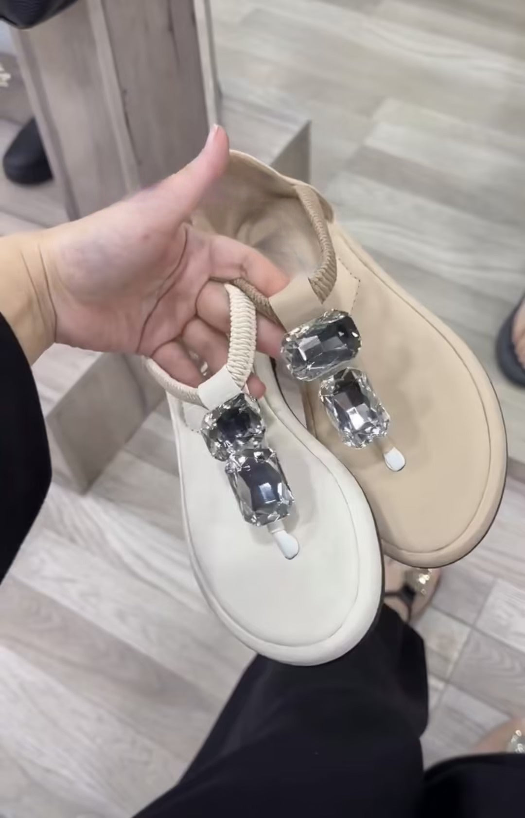 Women's rhinestone casual sandals