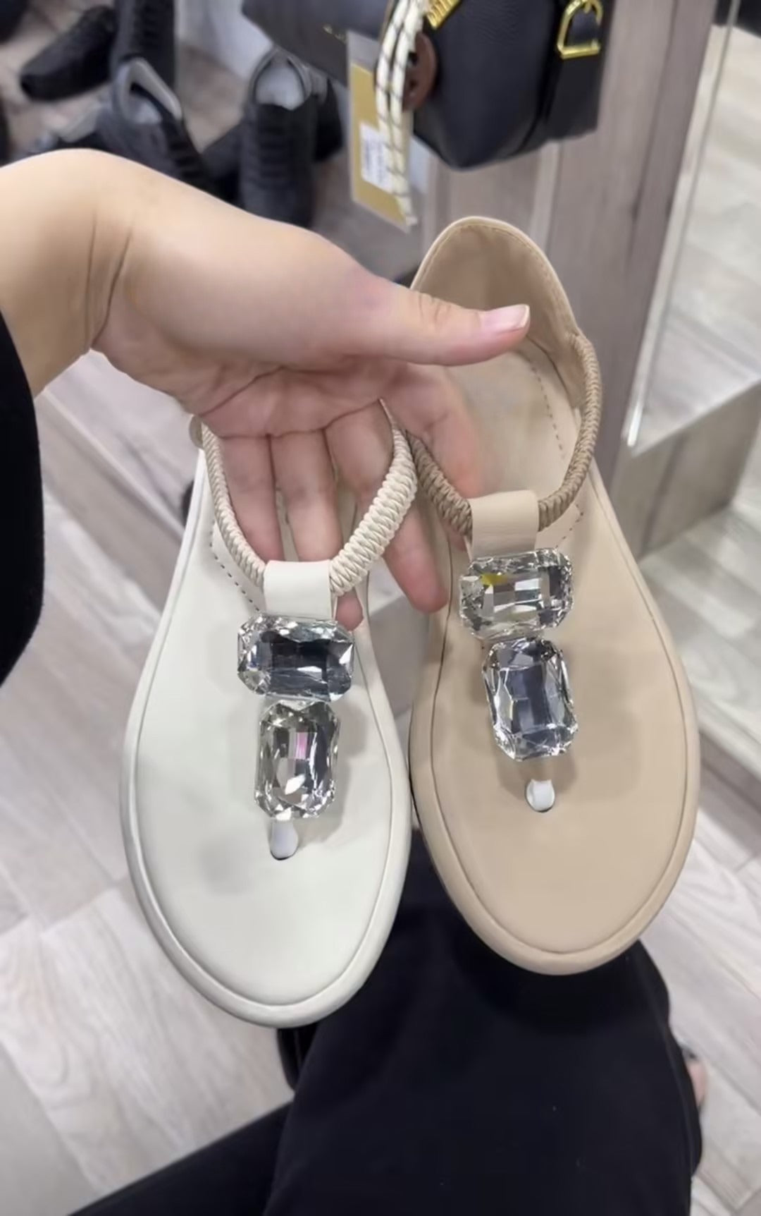 Women's rhinestone casual sandals