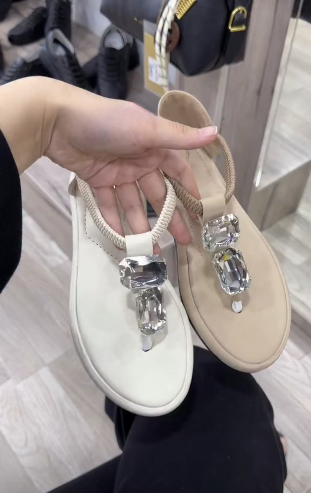 Women's rhinestone casual sandals