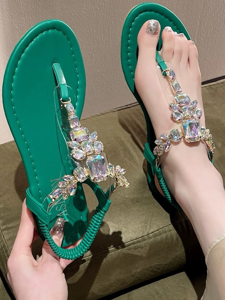 Women's sparkling rhinestone sandals