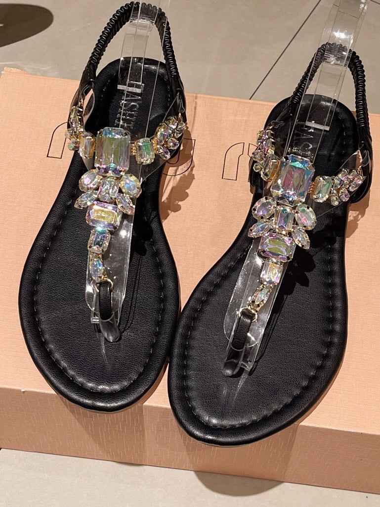 Women's sparkling rhinestone sandals