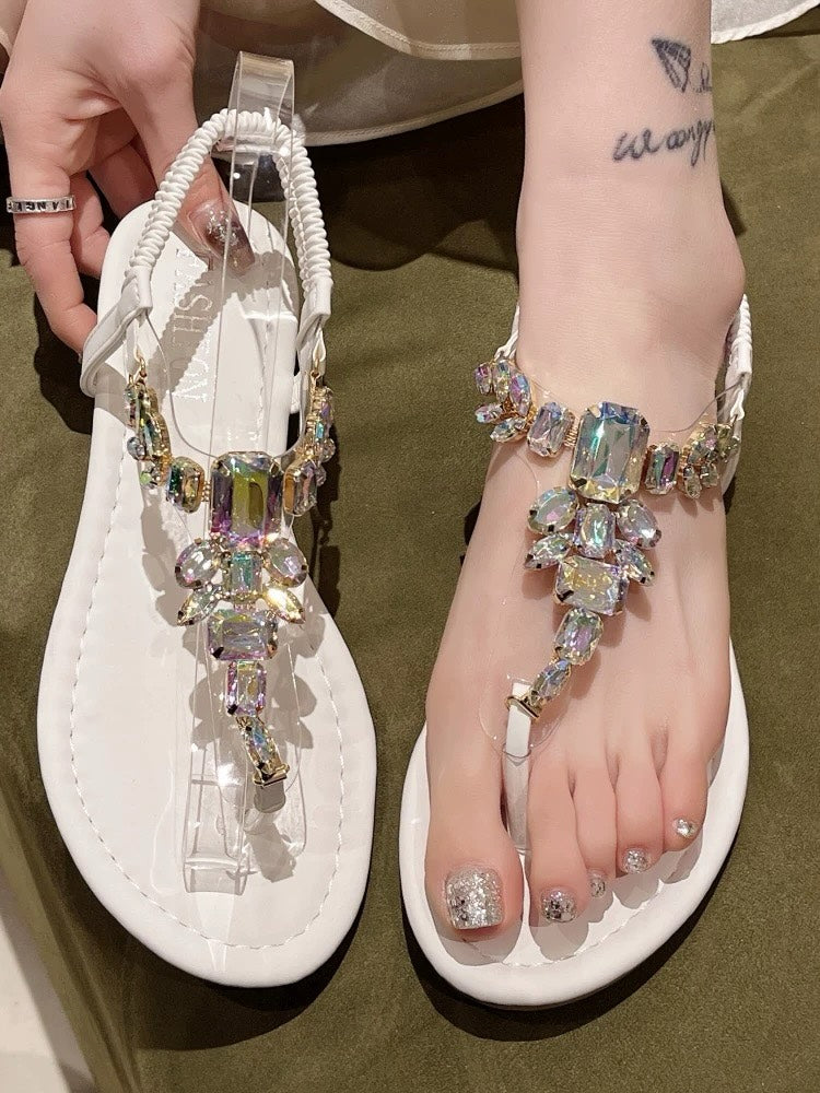 Women's sparkling rhinestone sandals