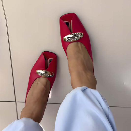 Red Fish Mouth High Heels