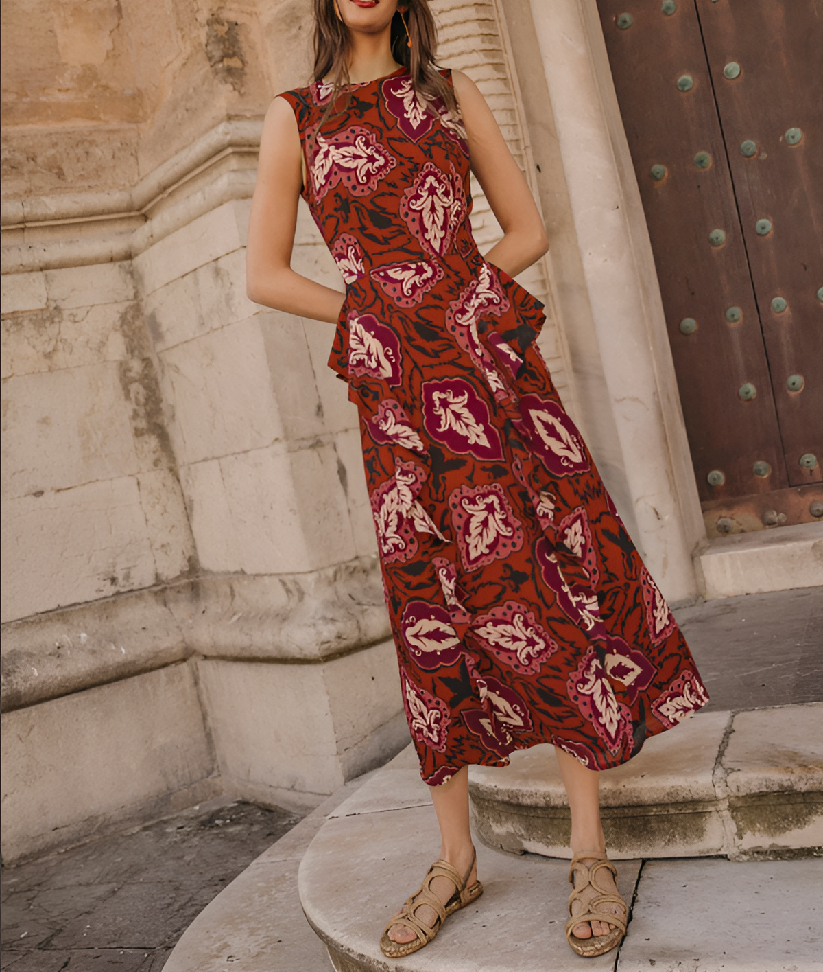 Floral Print Long Dress