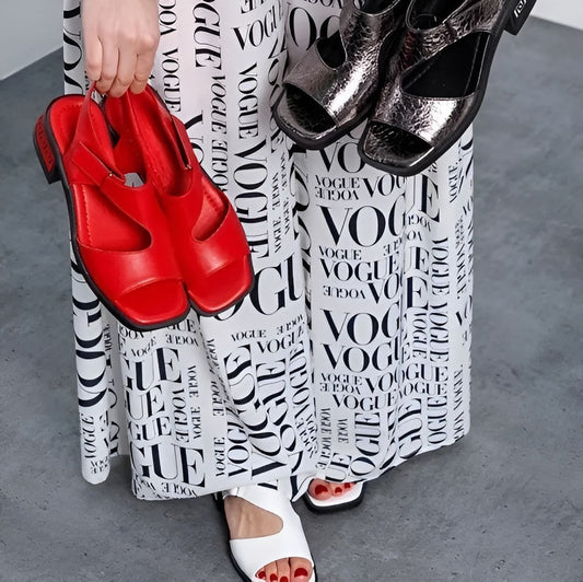 Soft Leather Comfortable Versatile Women Sandals