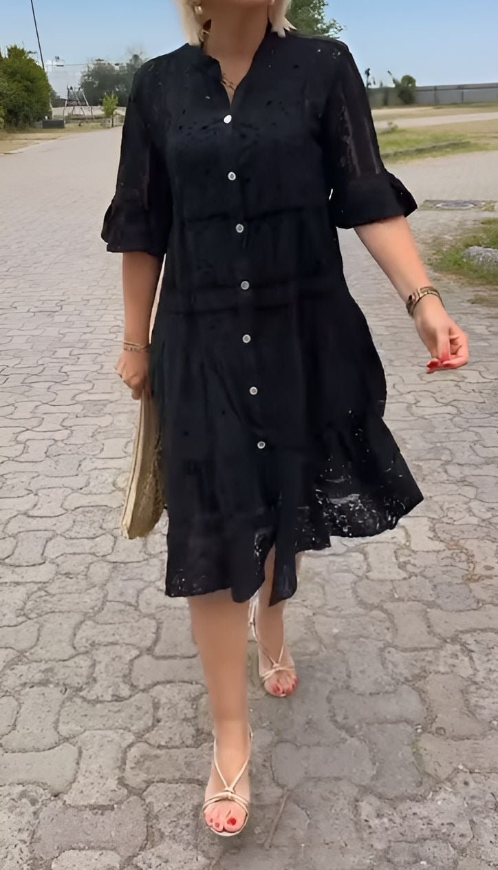 Lace Shirt Dress