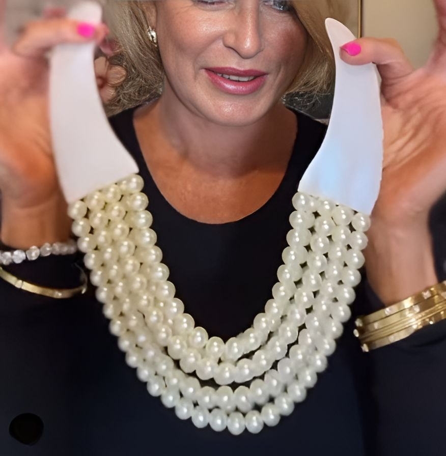 Cream Bead Statement Necklace