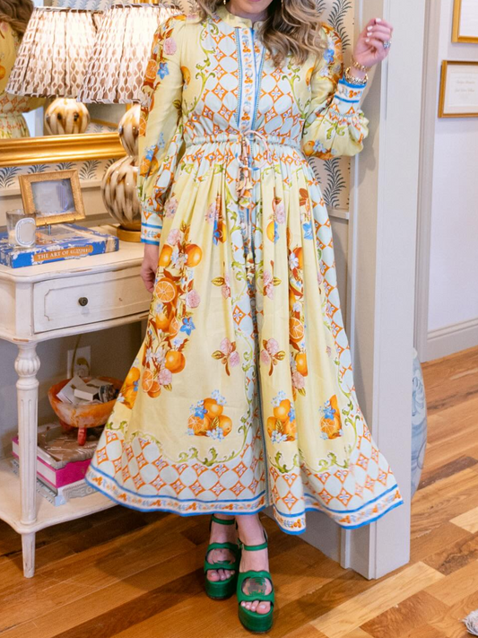 🏵️SS25 Floral Long Sleeve Maxi Dress