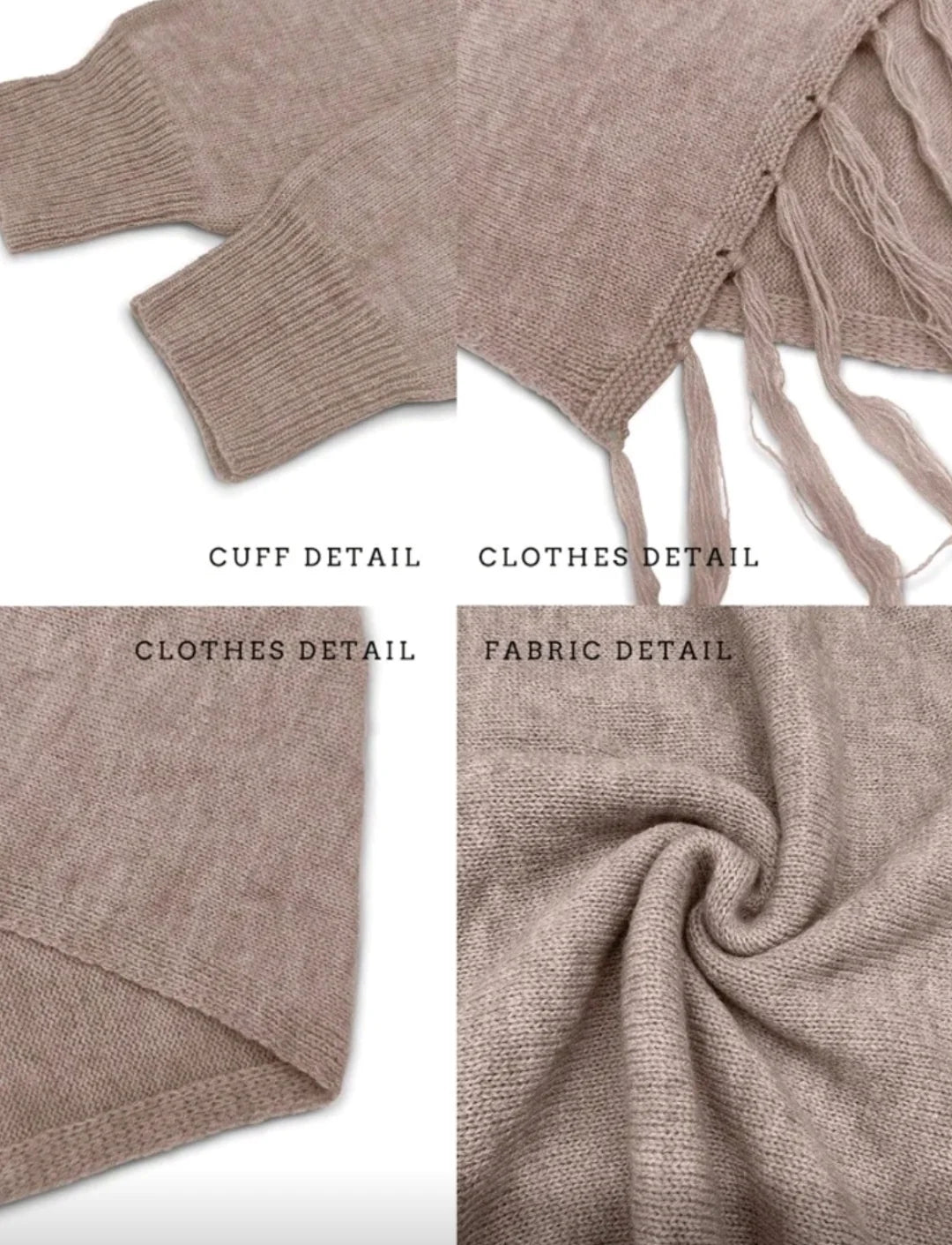 Classic Tassel Women's Knit Cardigan Top