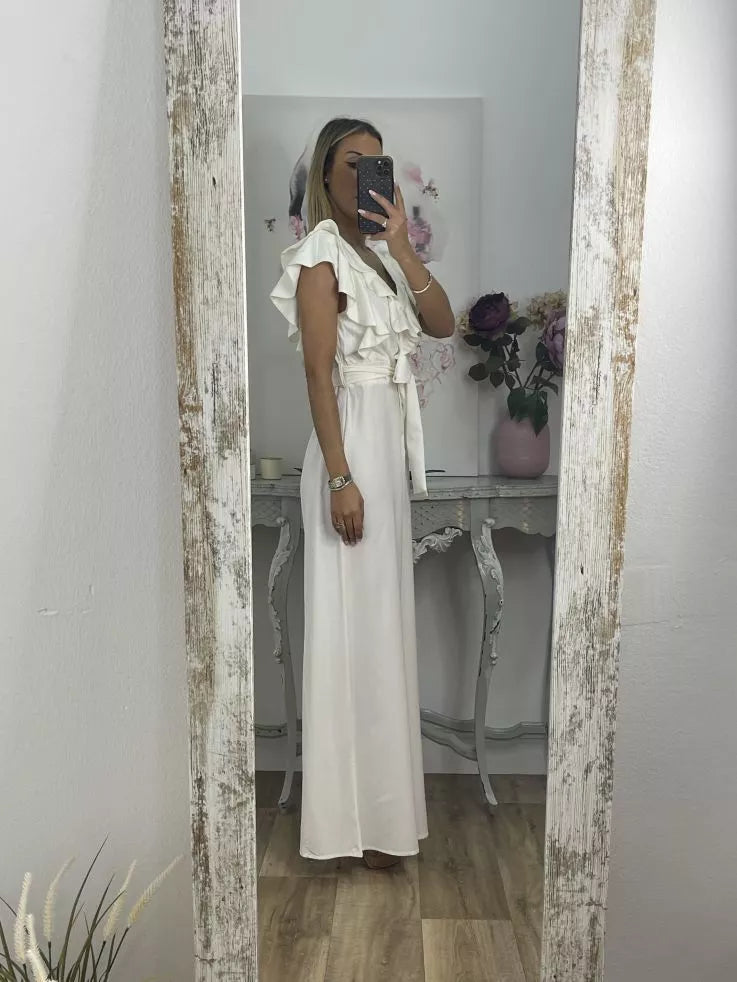 Ruffle Collar Jumpsuit